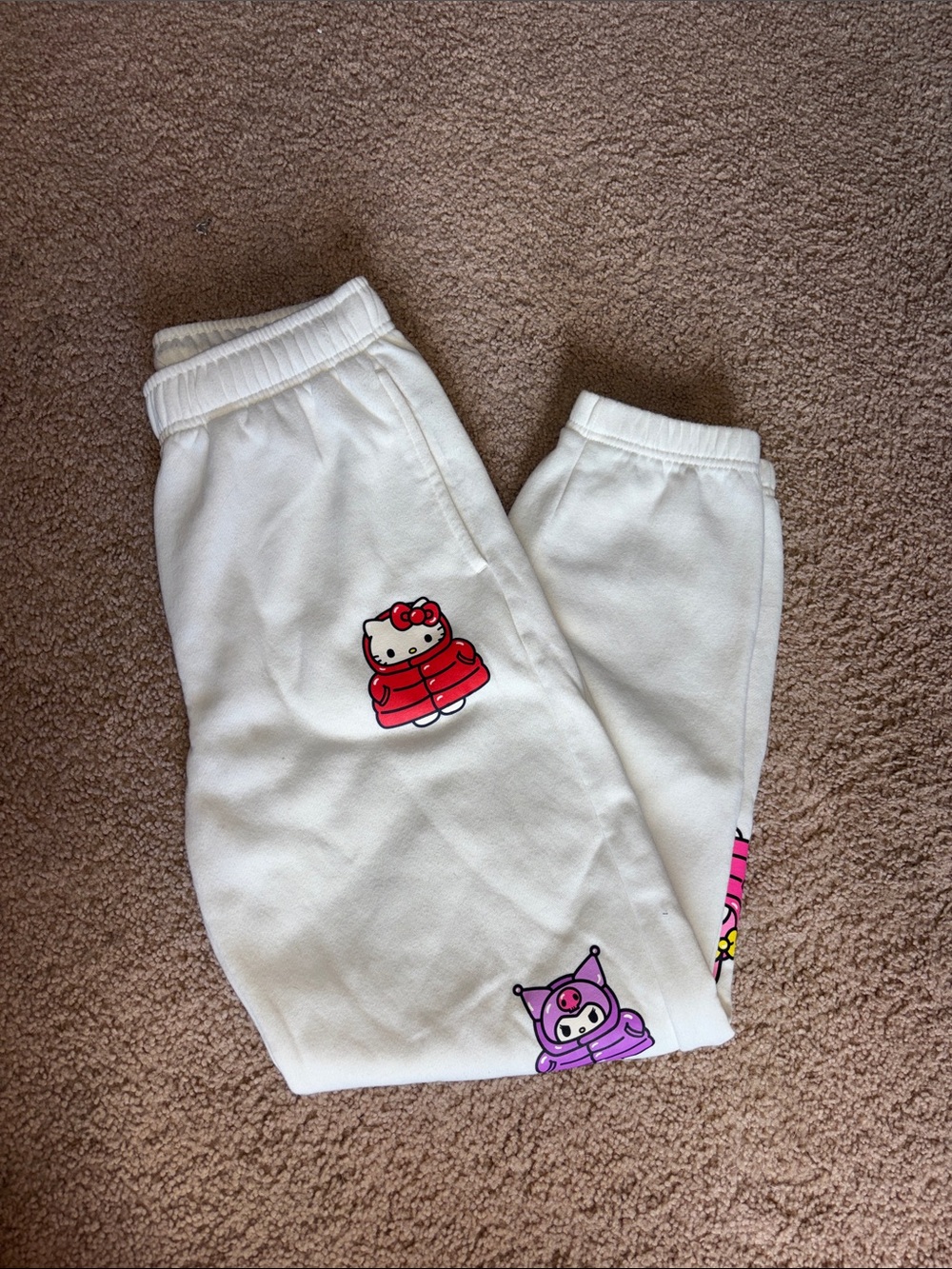 Hello Kitty White Sweatpants